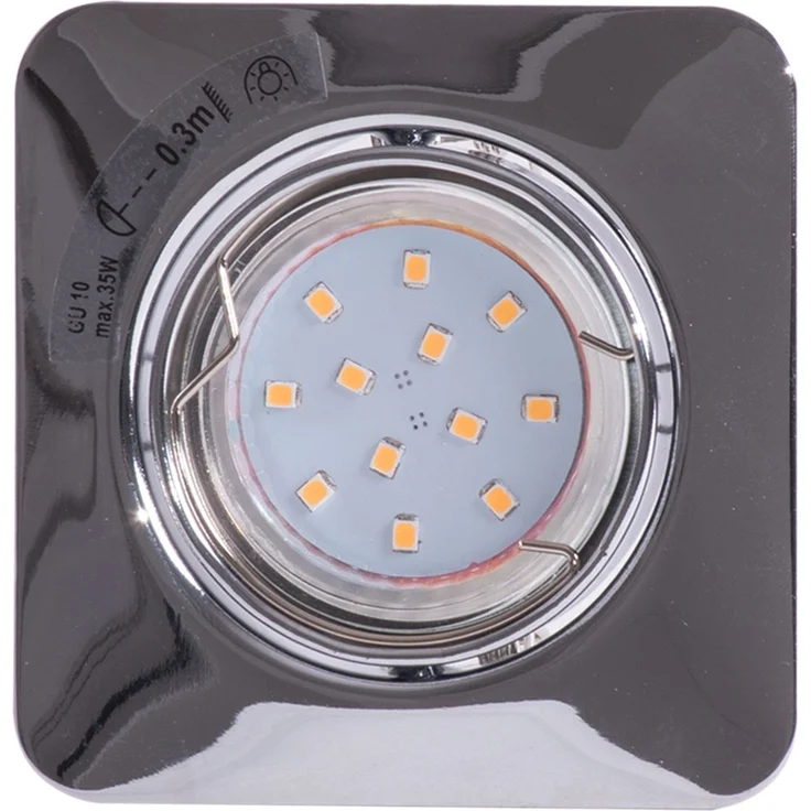 3er Set LED Einbauspots, schwenkbar, chrom 8,5 cm, TINUS – Bild 2