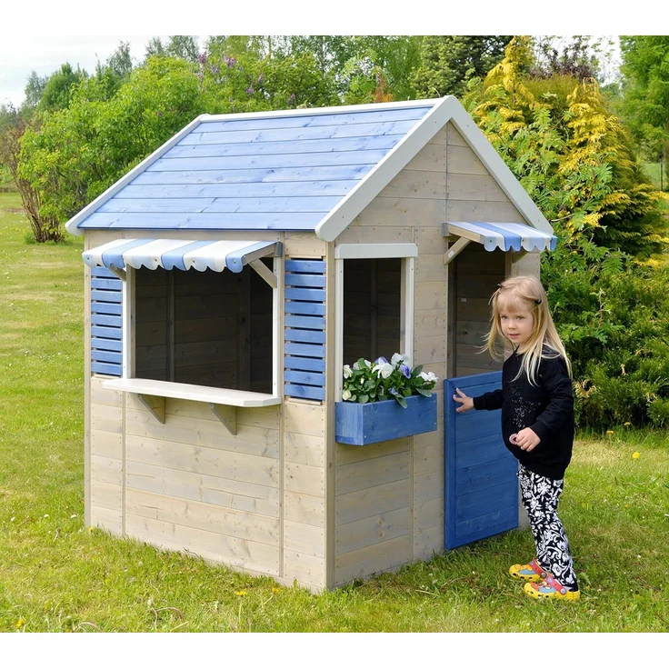 Wendi Toys Holz Spielhaus Delfin | Natur | – Bild 6