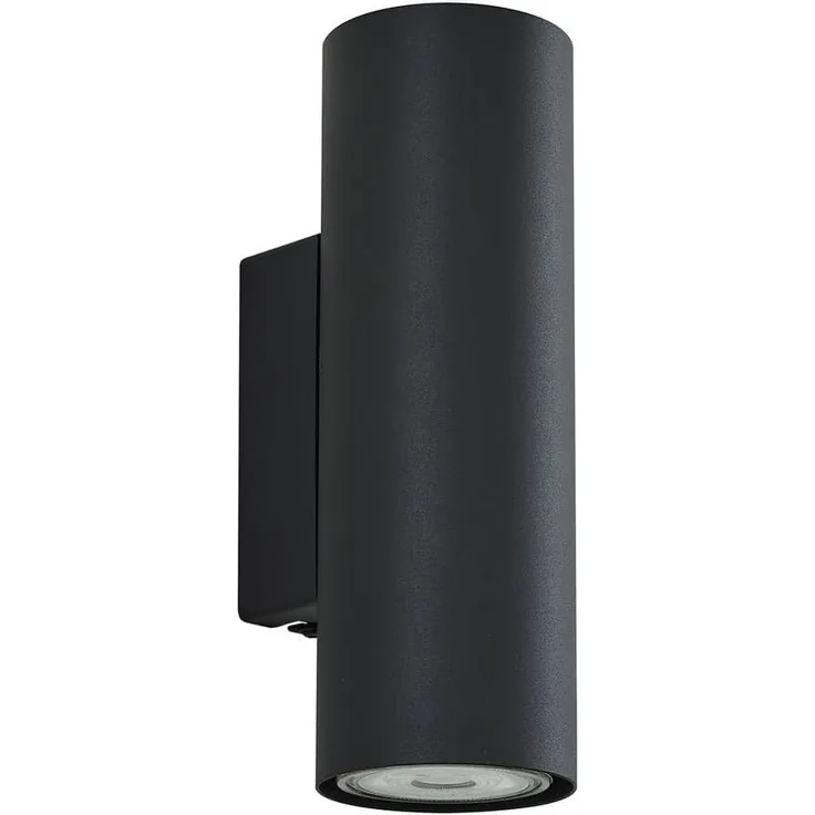 Lindby Wandleuchte Joffrey, Metall, Schwarz IP20, 2 x 10 W LED
