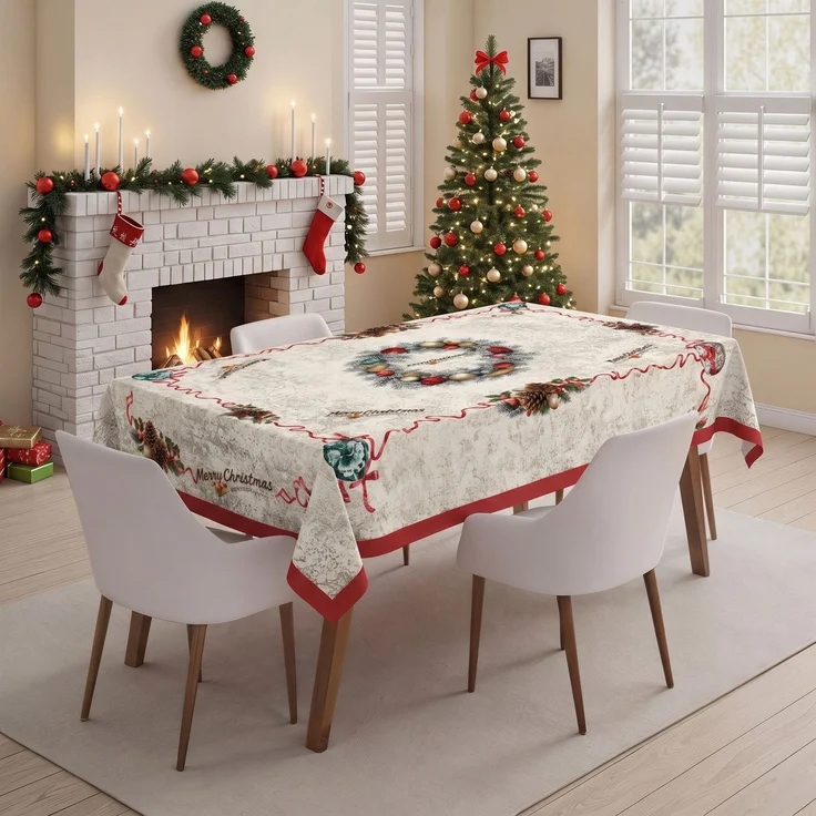 Hermia Concept 'Xmas 9' Tischdecke, Mehrfarbig, 160 x 220 cm – Bild 1