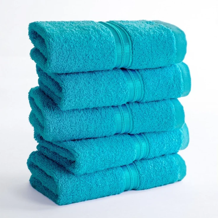Hammetex Guest Towels Set of 5 30x50 cm – 100% Cotton Terry – Oeko-TEX Certified – Soft, Absorbent – with Hanging Loop – Bild 1