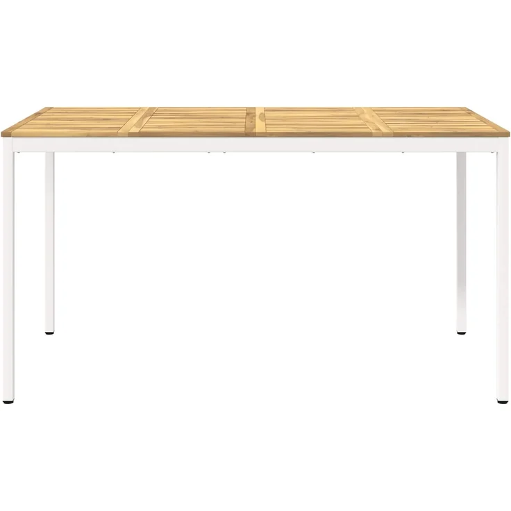 vidaXL Gartenbar-Tisch NAARDEN Weiß 196 x 100,5 x 105 cm 3394429 – Bild 3