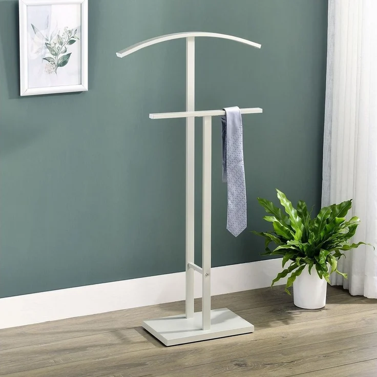 IDIMEX Herrendiener SCOTT, Stummer Diener mit Hosenbühel, Metall Damendiener Kleiderbügel beige – Bild 2