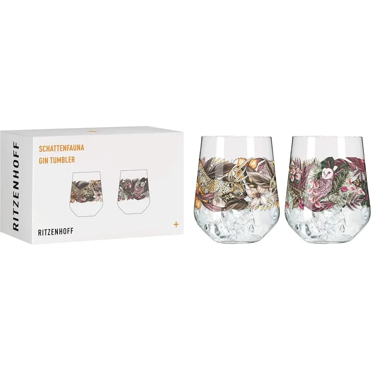Ritzenhoff 3701002 Gin Tumbler 2er-Set 002 SCHATTENFAUNA Maggie Enterrios 2021