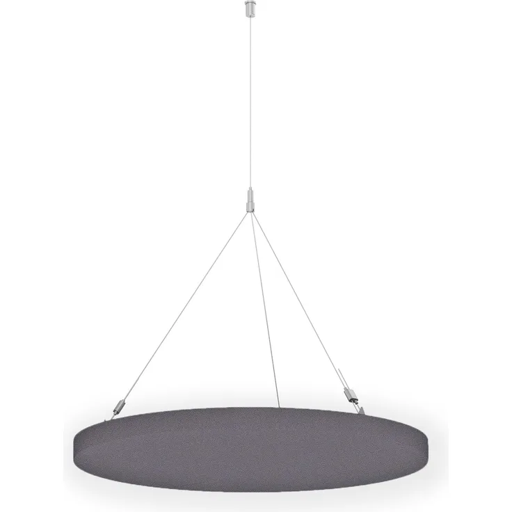 Rheinland Möbel FocusWall DAR06 – Runder Akustik-Deckenabsorber Ø 60 cm in Stofffarbe Tequila inkl. Chrom-Stahlseilen - Made in Germany - Klasse A, Stoffbezug, schwer entflammbar