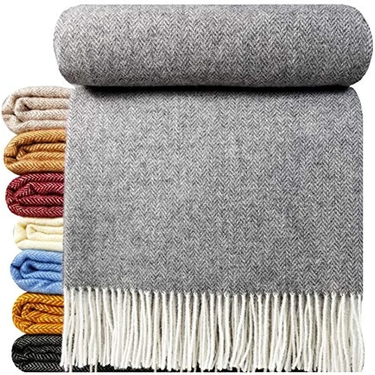 Wolldecke "TIROL-A" 100 % Wolle, 140 x 200 cm in versch. Farben, STTS – Bild 1