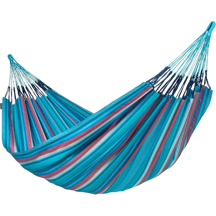 La Siesta Kingsize-Hängematte BRISA wave blau Doppelhängematte XXL BRH18-38