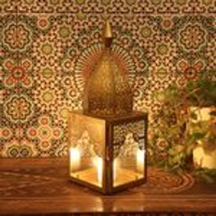 Orientalisches Windlicht Modena Gold M – Bild 2