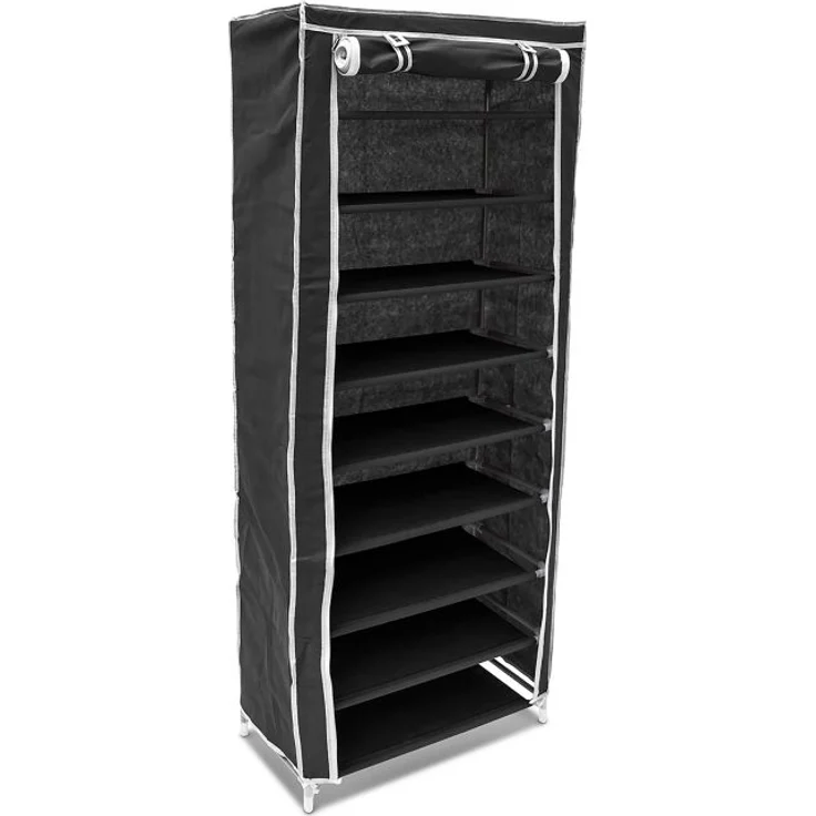 Schuhschrank Stoffbezug 9 Ablagen – Bild 1