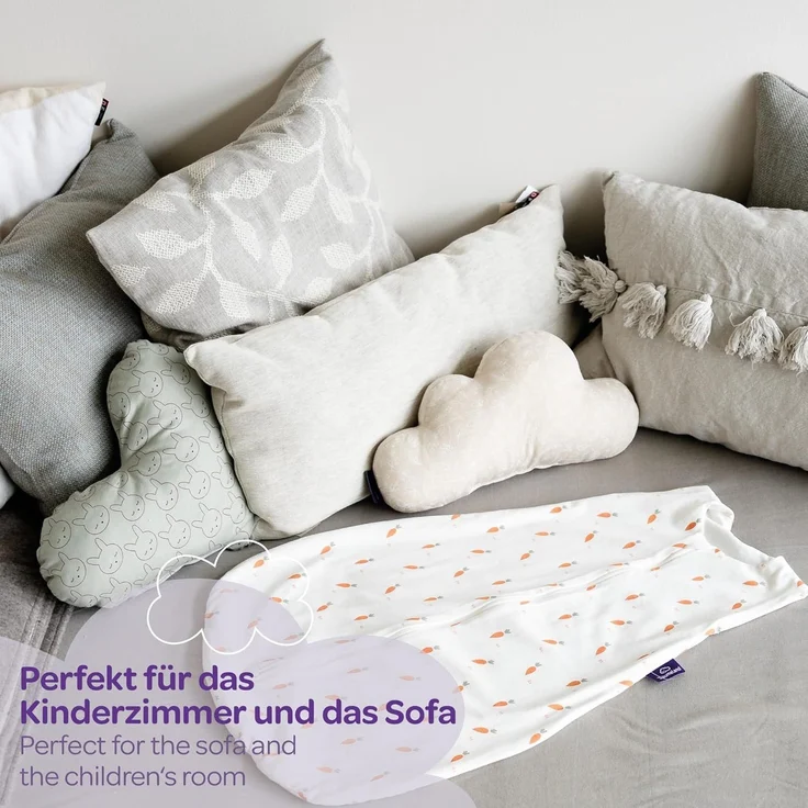 Kuschelkissen Wolke Moon grau, 36 x 23 x 12 cm – Bild 3