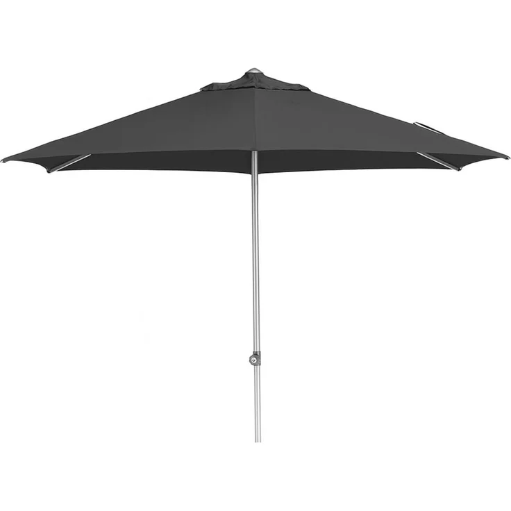 EASY PUSH Schirm Ø 300 cm Aluminium silber / anthrazit – Bild 4