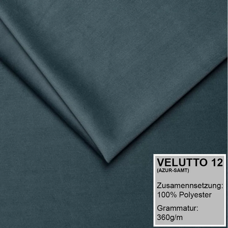 Polsterbett MAROKO 140x200 ohne Matratze mit Bettkasten und Lattenrost. Farbe: Azur 12 – Bild 5