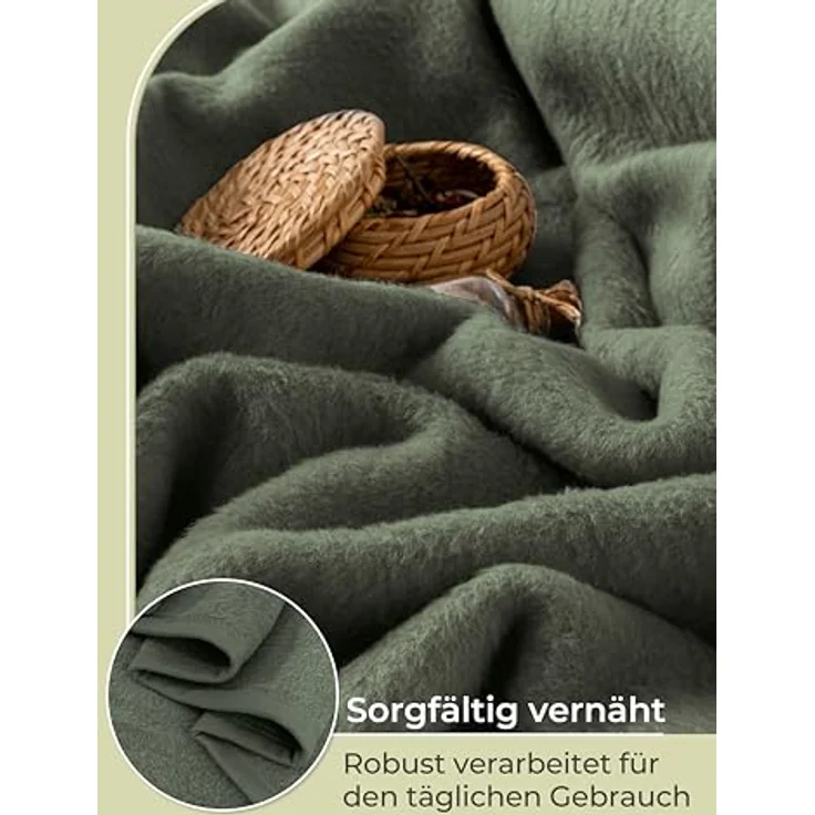 Wohndecke Wohndecke aus Baumwolle - Kuscheldecke, Baumwolldecke -, Laynenburg, Decke als Sofa-decke, Couchdecke, Wolldecke aus Baumwollmix – Bild 7