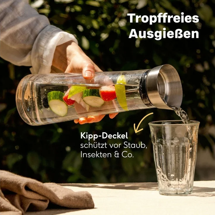 SILBERTHAL Wasserkaraffe Glaskaraffe mit Spieß, (1-tlg) – Bild 4