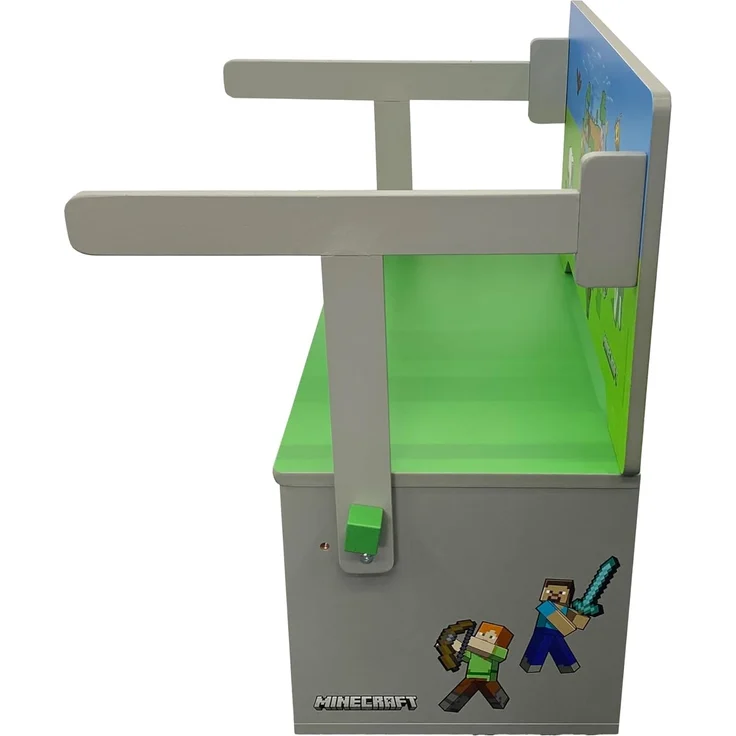 MINECRAFT - Sitzbank umklappbar zu Spielbank mit Tisch, Kindermöbel mit buntem Design – Bild 4