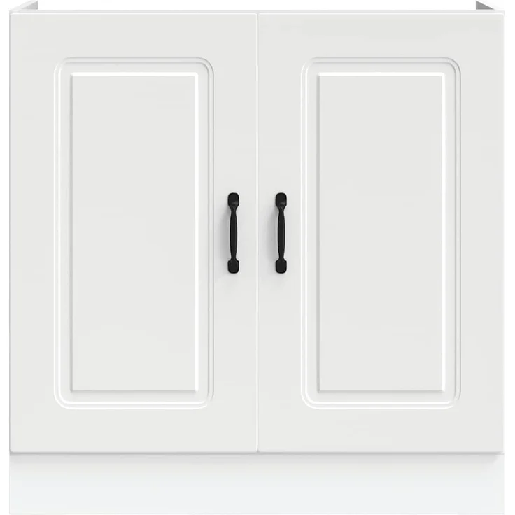 vidaXL Spülenunterschrank Kalmar Weiß 80x46x81,5 cm Holzwerkstoff 853447 – Bild 2