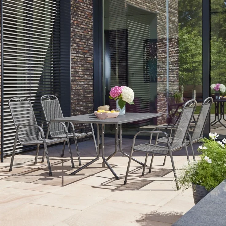 Siena Garden Elda Stapelsessel - Stahl, matt-anthrazit (P23494) – Bild 8