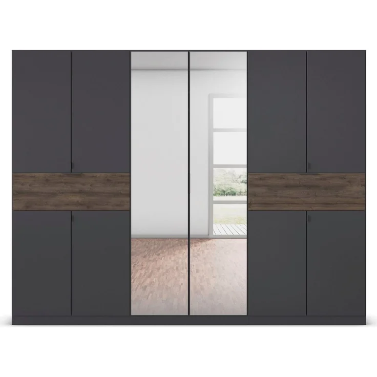 rauch Drehtürenschrank Kleiderschrank Schrank Garderobe Wäscheschrank TICAO (Schubladen in der Höhe variabel positionierbar) mit 2 geräumigen Schubladen, viel Stauraum MADE IN GERMANY – Bild 3