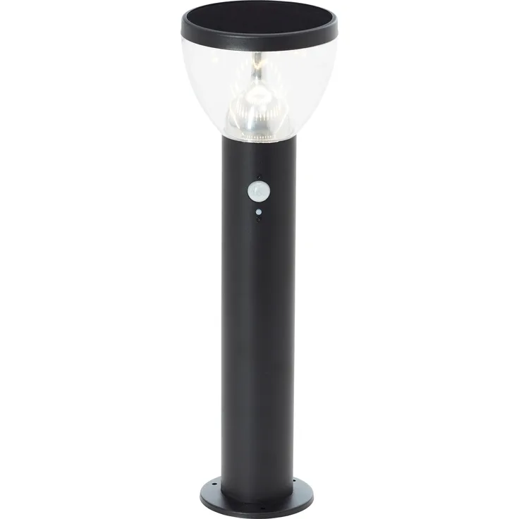 Brilliant AG Leuchten G40411-06 Tulip LED Außensockelleuchte Solar Bewegungsmelder 52cm schwarz