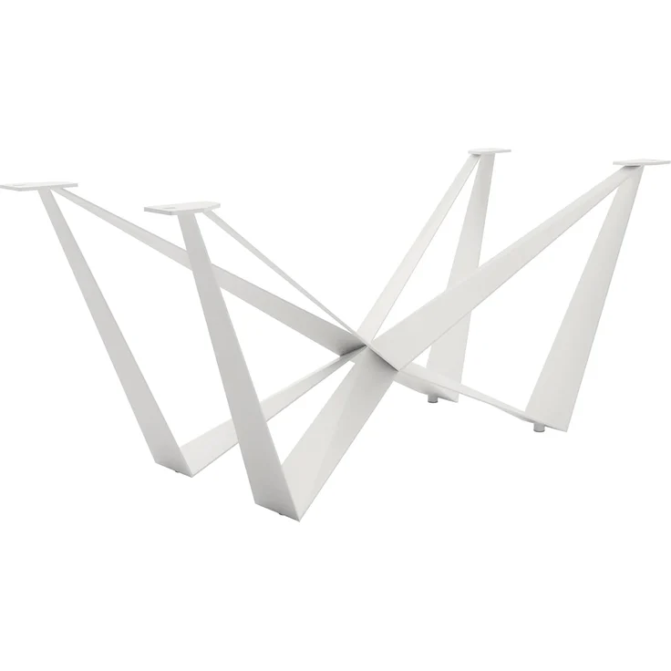 Tischgestell Spider Metall Weiß für Tischplatten ab 200 cm – Bild 1