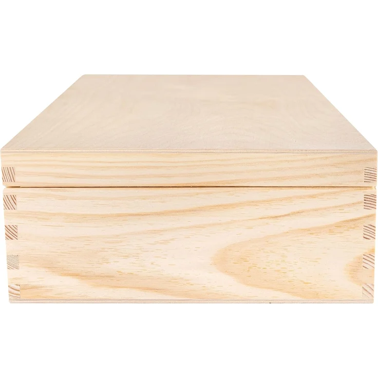 Creative Deco Holzkiste A4 mit Deckel Unlackierte Aufbewahrungsbox, Holzbox Ideale Schatulle zur Lagerung der Wertsachen, Dokumente – Bild 8
