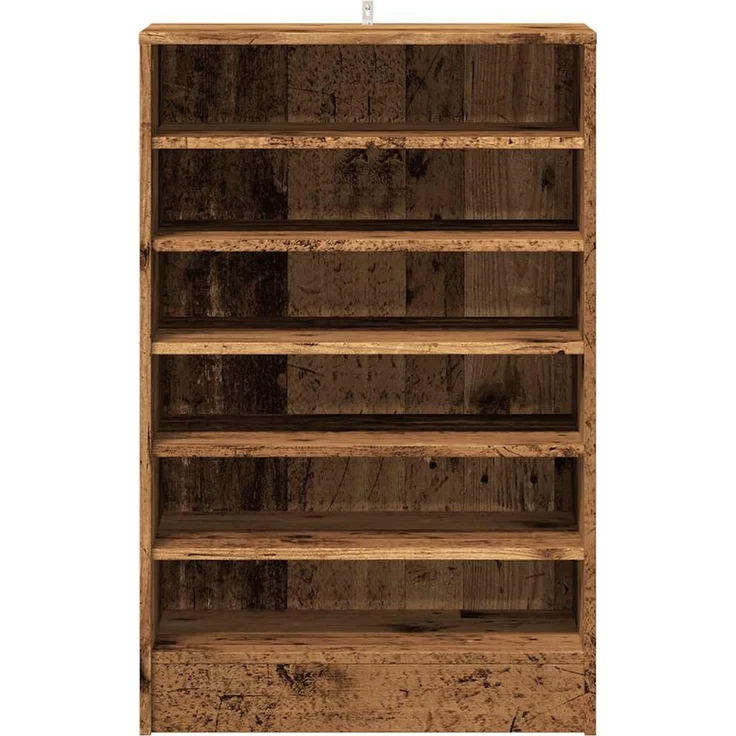 vidaXL Schuhschrank Altholz-Optik 60x35x92 cm Holzwerkstoff 856702 – Bild 3