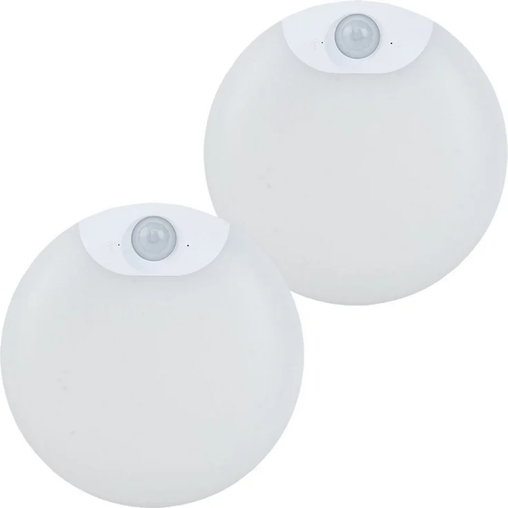 shop'n smile ideoon Schrankleuchte LED Schrankleuchte Bewegungssensor Nachtlicht magnetisch & kabellos, LED fest integriert, Schranklicht Ø8cm, Sensor-Reichweite 4–6m, Magnet-Klebemontage – Bild 2