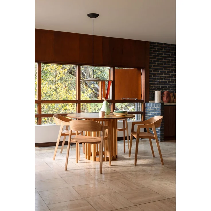 DutchBone Esszimmerstuhl Westlake im 2er-Set, Natur aus Eichenholz 58x52x76 cm – Bild 4