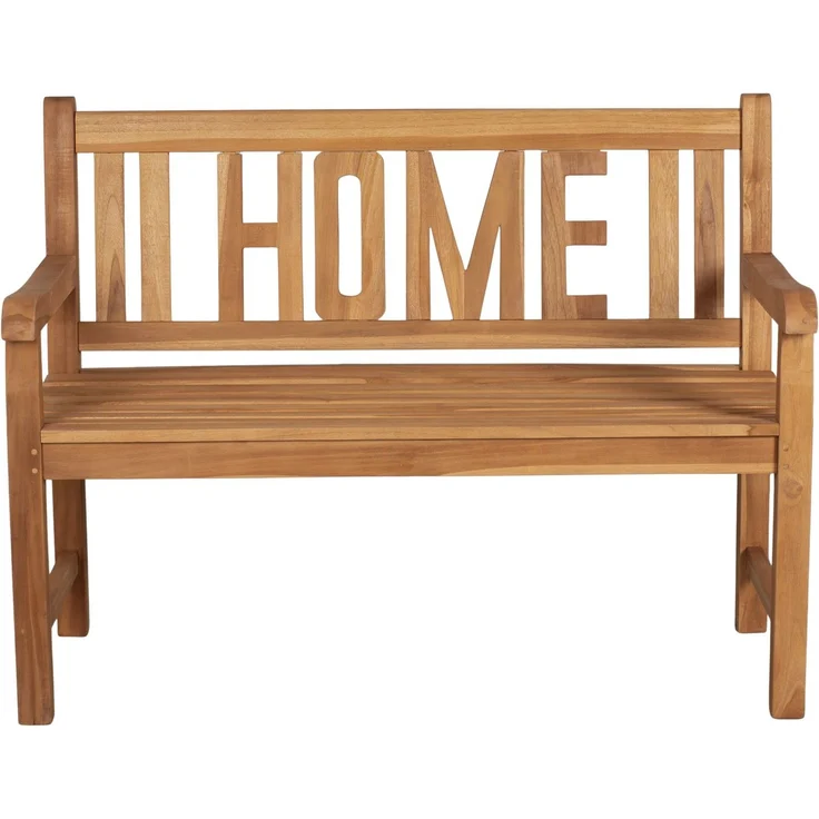 Teakholz Gartenbank HOME 120 cm – Bild 1