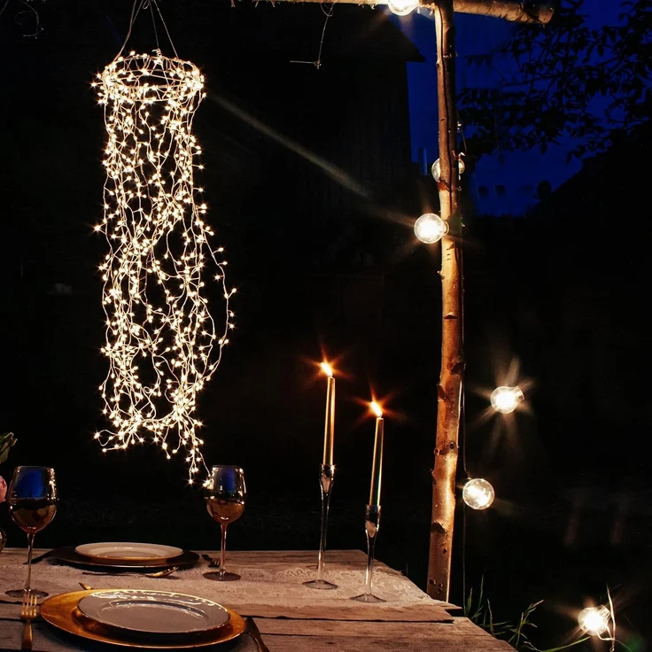 hellum LED Party Lichterkette außen, Lichterkette Glühbirnen warmweiß mit 10 Lampen, beleuchtete Länge 4,5m, 59 lm Partybeleuchtung Zimmer Garten Balkon Party Innen und Außen 577884 – Bild 6