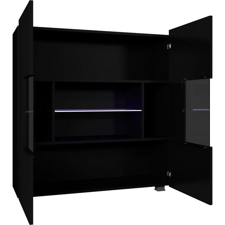 Kommode Calabrini BR01 (Farbe: Cashmere, mit weißer LED Beleuchtung) – Bild 3