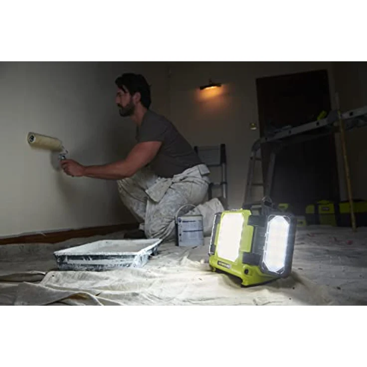 RYOBI 18 V ONE+ Akku-LED-Panelleuchte RLP18-0, 3 Leuchtstufen mit bis zu 3000 Lumen, stativmontierbar, ohne Akku und Ladegerät – Bild 2