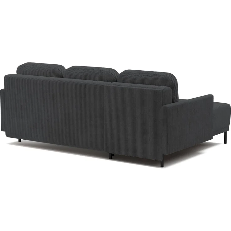 Selsey 'Hamiel' Ecksofa mit Schlaffunktion & Bettkasten, Cord, Universal, Blaugrau – Bild 9