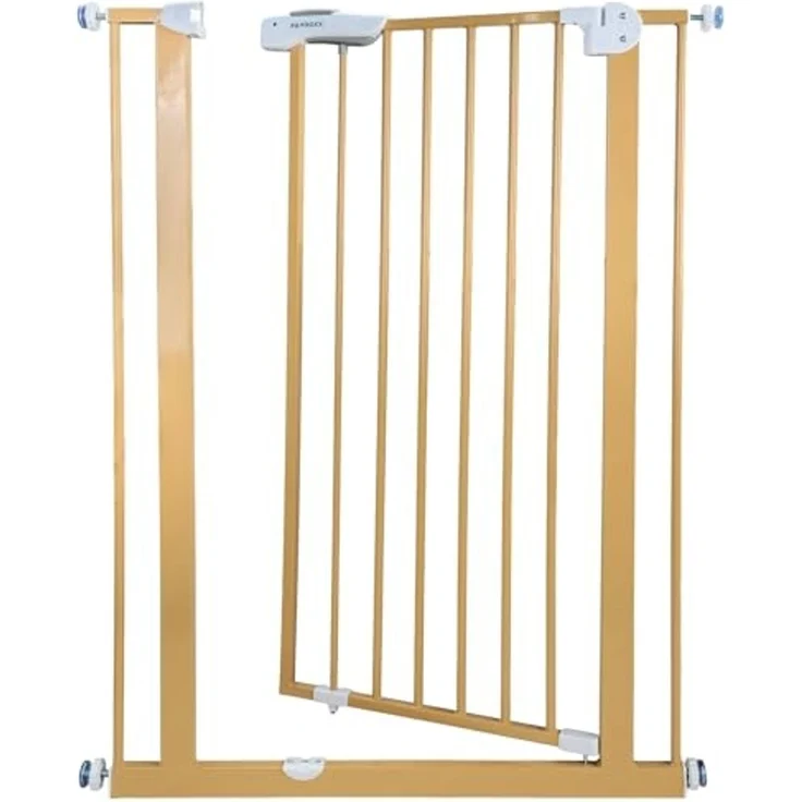 Absperrgitter Treppenschutzgitter beige für für 85-95cm Durchgang 110cm Hoch – Bild 4