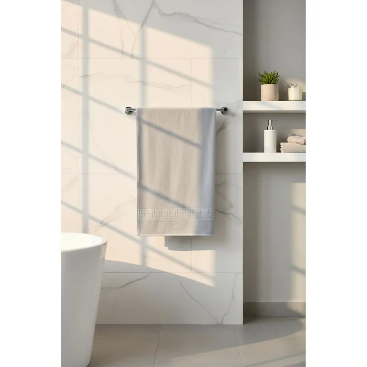 Mijolnir 'Greek - Grey' Handtuchset (6-teilig), Grau, 50 x 90 cm – Bild 2