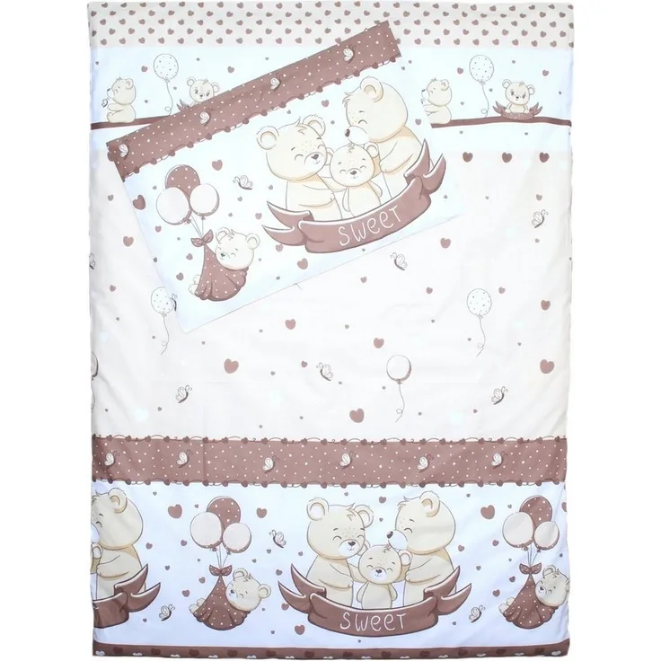 Primawela Babybettwäsche 2 teilige Baby Kinder Bettwäsche 100% Baumwolle 100x135 cm