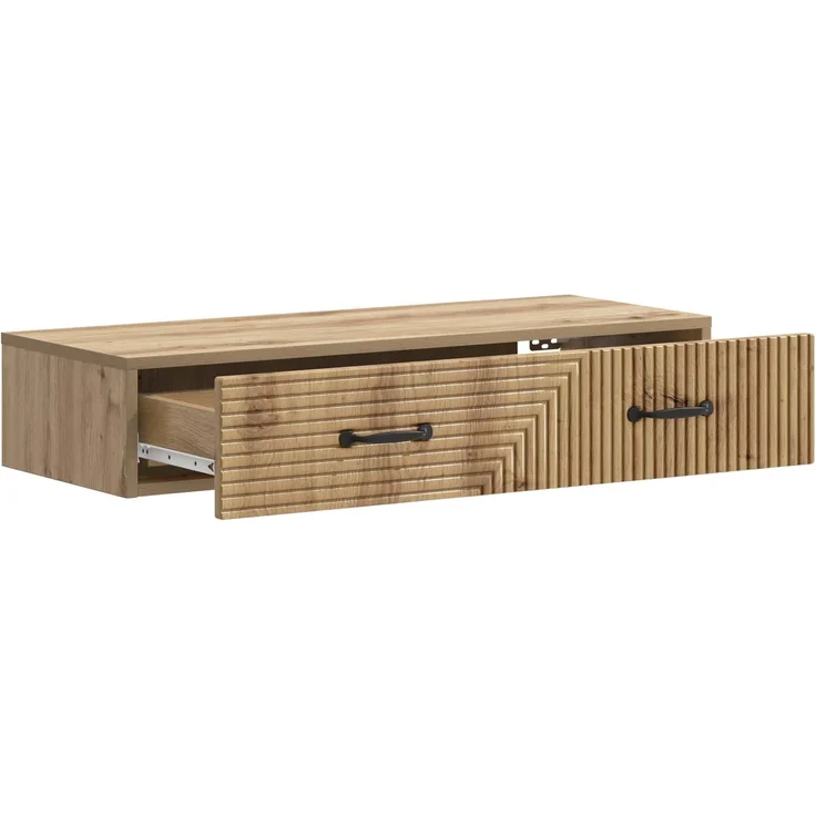 vidaXL Wandmontierter Beistelltisch Artisan-Eiche 87,5 x 34,5 x 17 cm 898674 – Bild 3