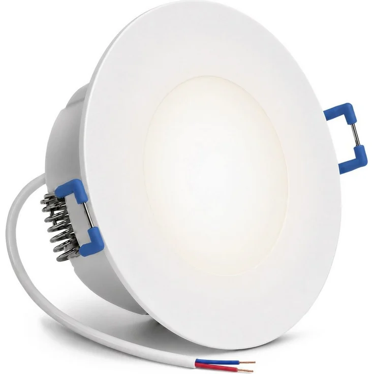 linovum LED Außen-Deckenleuchte WEEVO Einbauleuchte Einbauspot mit LED 5W neutralweiß IP44 Bad Spot, Neutralweiß – Bild 1
