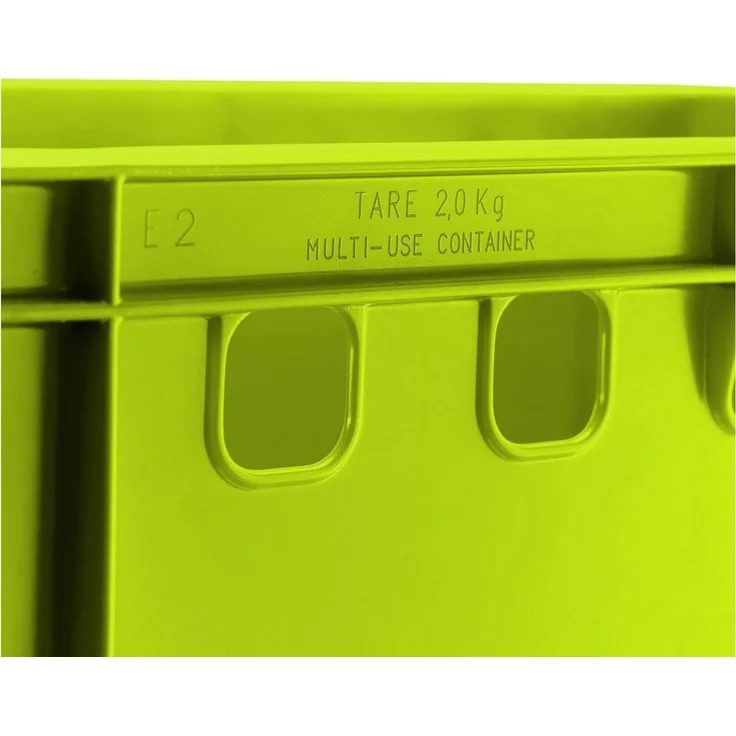 5x Fleischkiste E2 Fleischerkiste Eurobox 60x40x20cm lebensmittelecht, robust, stapelbar | Lagerkisten, Stapelkisten, Metzgerkiste Made in Germany – Bild 2