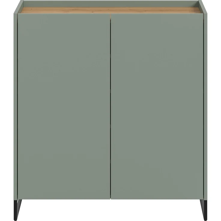Schuhkommode B/H/T: 97x90x38 cm in Salbei Nachbildung und Artisan Oak Nachbildung – Bild 2