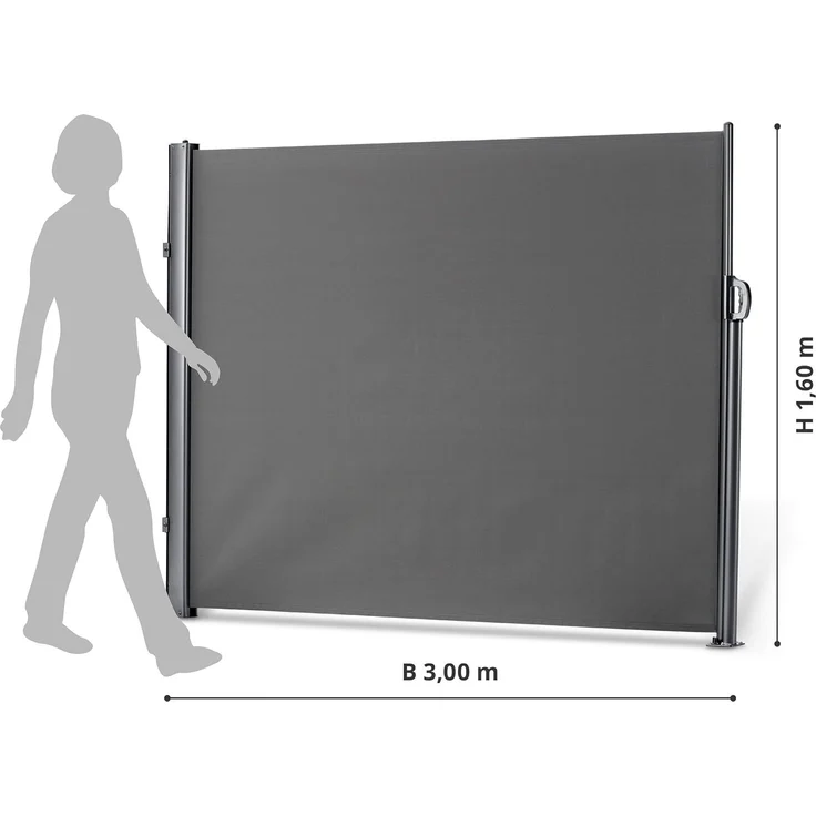 Leco Seitenmarkise, Aluminium, Anthrazit, 160x300 cm – Bild 7