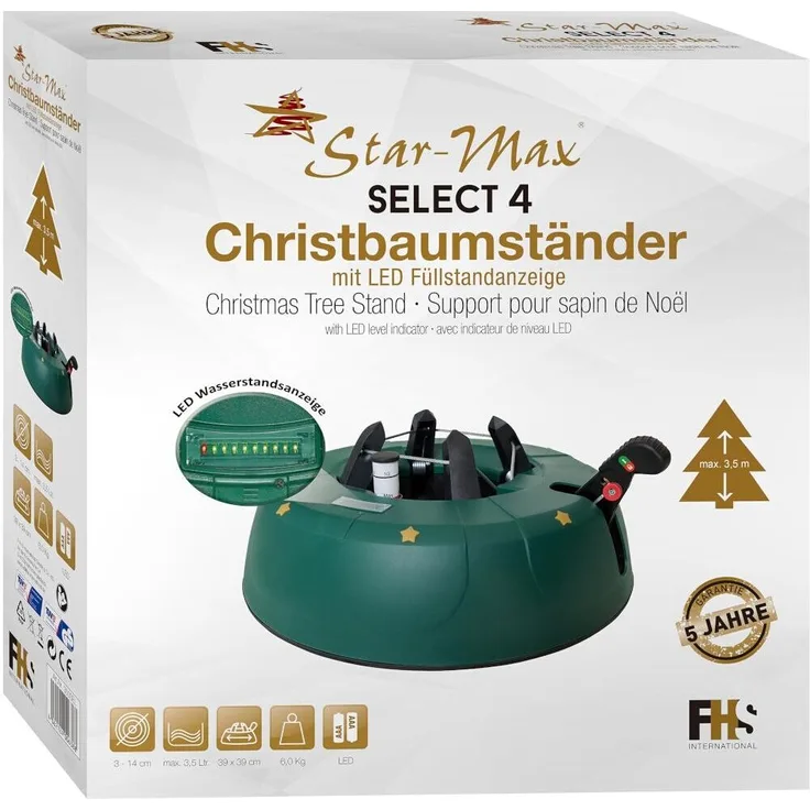 Baumständer Select4 350cm 6,0kg, pat. LED Füllstand