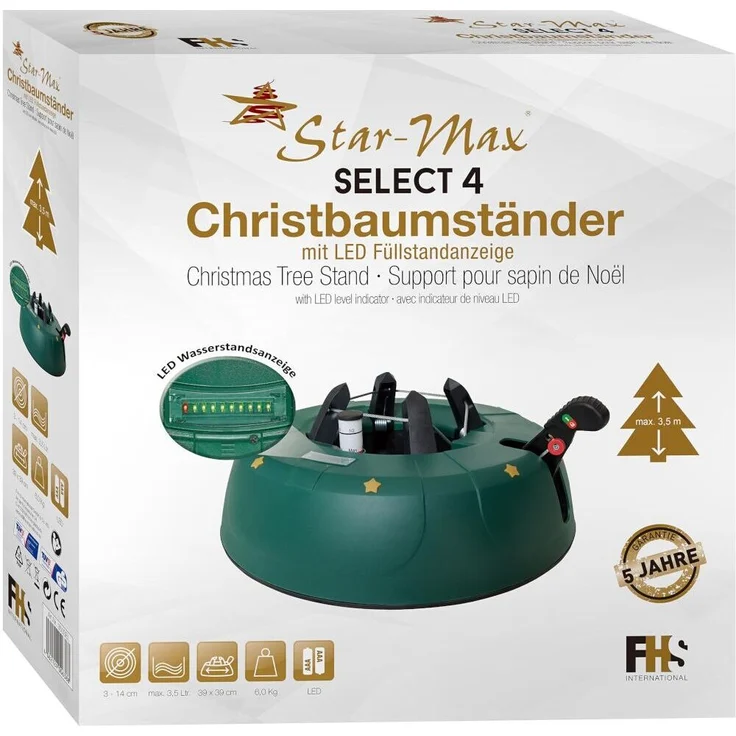 Baumständer Select4 350cm 6,0kg, pat. LED Füllstand