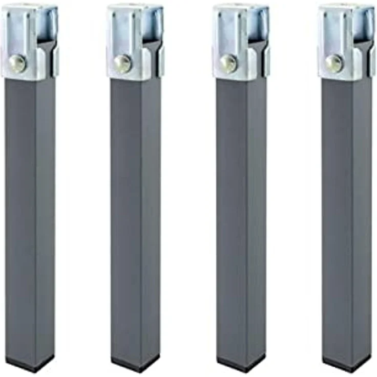 DUÉRMETE ONLINE - Lattenrost Basic Struktur 30 x 30 mm mit Beinen, Stahlrohr 30 x 30 mm, Epoxidfarbe Grau, 90 x 190 – Bild 5