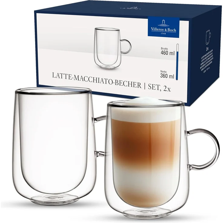 Villeroy & Boch Artesano H&C Latte-Macchiato-Gläser 360 ml 2er Set – Bild 1