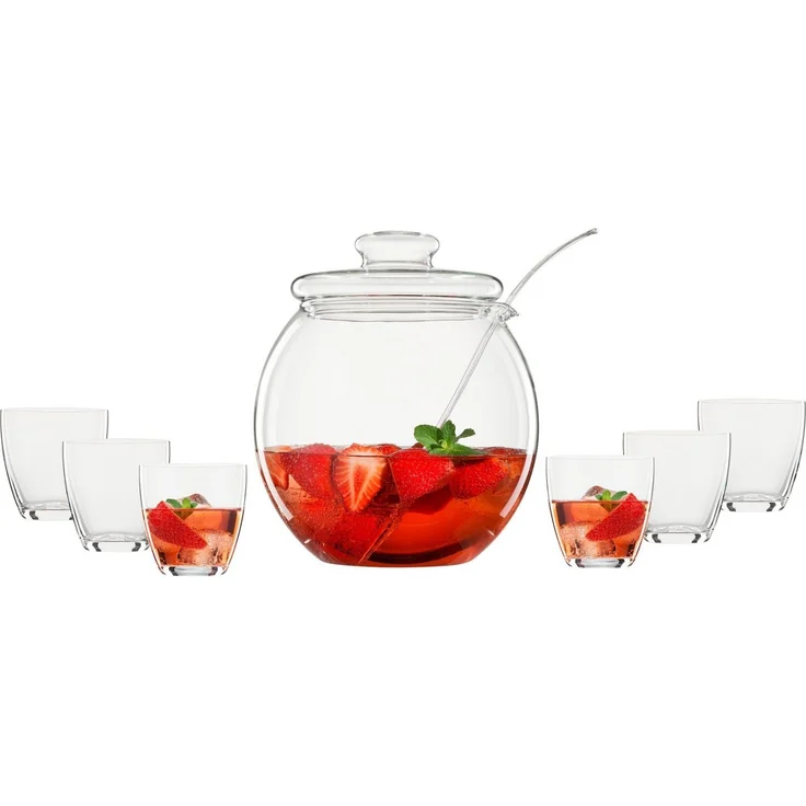 Bohemia Cristal LIBERA Bowle-Set 9-teilig – Bild 1