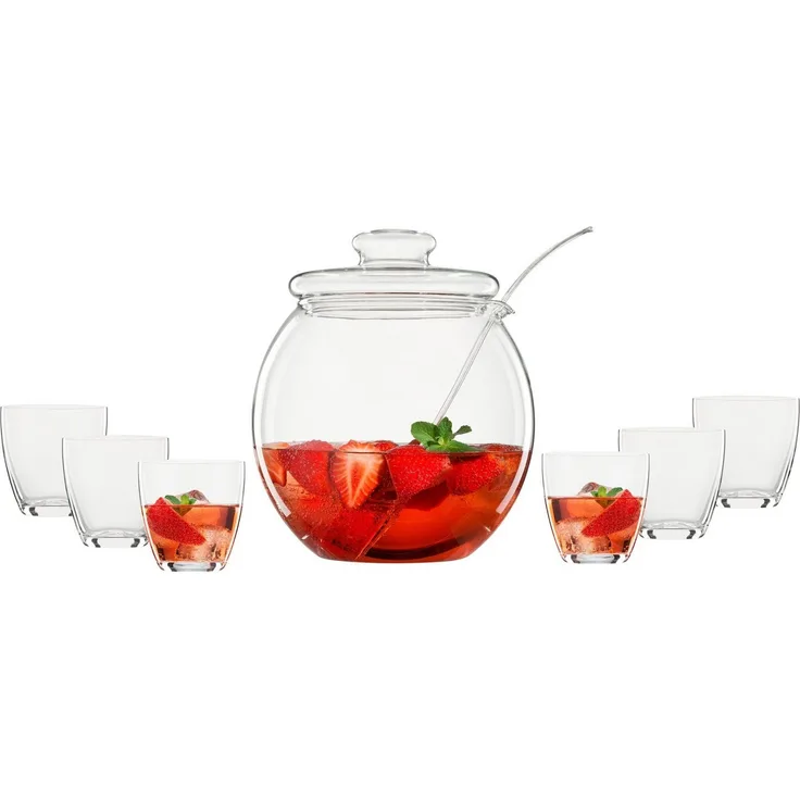Bohemia Cristal LIBERA Bowle-Set 9-teilig