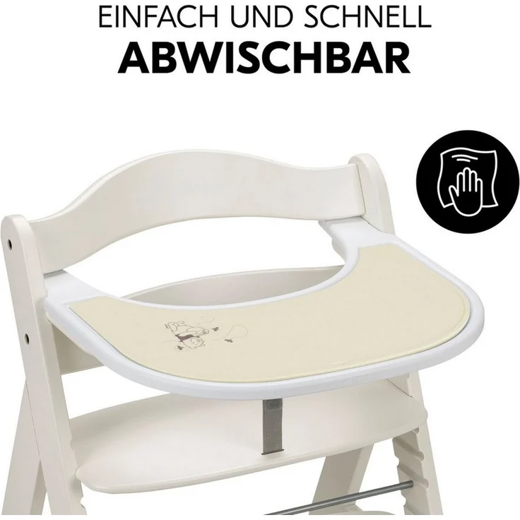 hauck Kinder Silikonauflage, Disney Pooh Dusty Beige - Kompatibel mit Alpha Click Tray & Arketa Click Tray Essbrett für Alpha+, Beta+ & Arketa Holzhochstuhl (Nicht Kompatibel mit Holz-Essbrett) – Bild 3