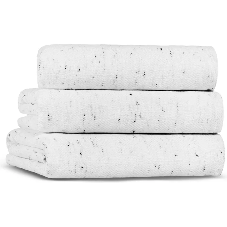 Mijolnir 'Fine Neppy Gauze - White' Handtuch waschen, Weiß, 30 x 40 cm – Bild 2