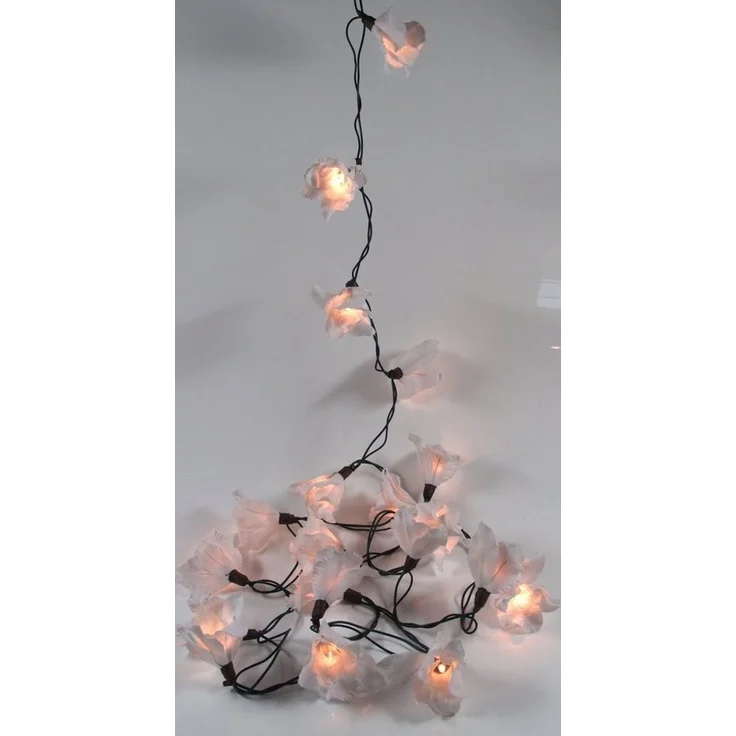 Guru-Shop LED-Lichterkette Lotus Blüten LED Lichterkette - Blüte weiß – Bild 1